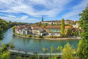 View on Berne with river Aare, Switzerland