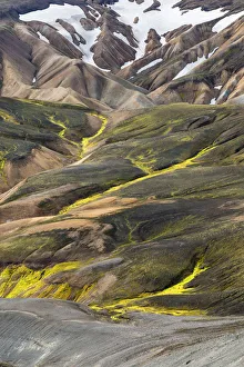 Southern Region Prints: View from the Blahnukur mountain (Landmannalaugar, Fjallabak Nature Reserve, Highlands