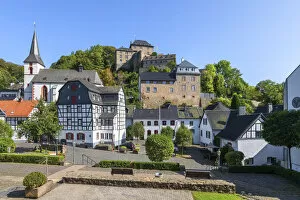 Images Dated 21st October 2020: View at the Blankenheim church and castle, Eifel, North Rhine Westphalia, Germany