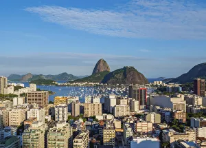 View over Botafogo towards the Sugarloaf Mountain, Rio de Janeiro, Brazil