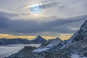 View on Britannia Hut, Ss Fee, Valais, Switzerland