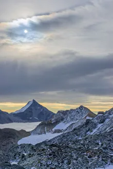 View on Britannia Hut, Ss Fee, Valais, Switzerland