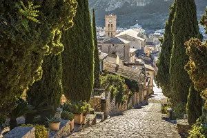 Pollenca Prints: View from Calvary on Pollenca, Mallorca, Spain