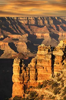 Canyon Collection: View from Cape Royal at sunrise, North Rim, Grand Canyon National Park, Arizona, USA