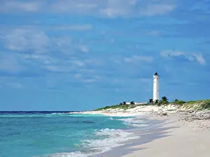 View towards the Celarain Lighthouse, Punta Sur, Cozumel Island, Quintana Roo State, Mexico