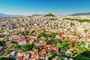 Winter Sport Prints: View over central Athens, Greece