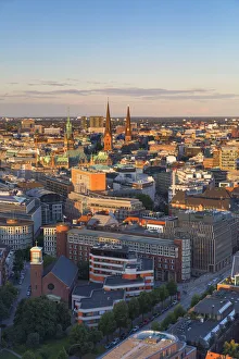 Ian Tower Prints: View of Central Hamburg, Germany