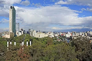 View from Chapultepec castle, Mexico City, Mexico