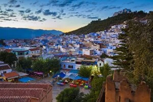 Morocco Collection: View over Chefchaouen, Morocco, North Africa