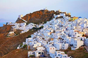 Cyclades Islands Collection: View of Chora village, Chora, Serifos Island, Cyclades Islands, Greece