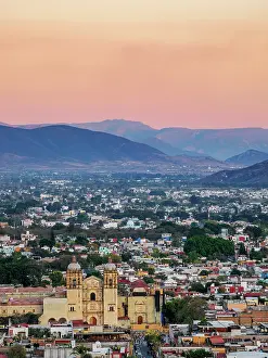 Convent Prints: View towards The Church and Convent of Santo Domingo de Guzman at dusk