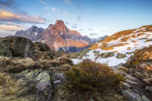 Trentino Prints: A view of Cimon della Pala from Cavallazza, Passo Rolle, Trento, Trentino Alto Adige