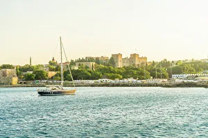 Rhodes Prints: A view of the Citadel of Rhodes, Rhodes Town, Rhodes, Dodecanese Islands, Greece