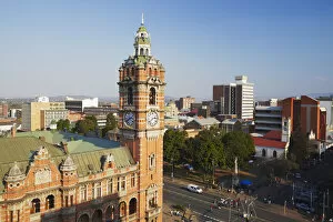 Images Dated 5th January 2011: View of City Hall and downtown Pietermaritzburg, KwaZulu-Natal, South Africa