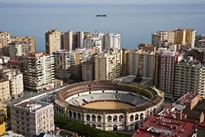 V Iew Gallery: View of the city of Malaga from the castle of Gibralfaro, Andalusia, Spain