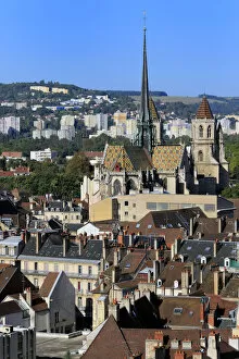 View of city from Philippe le Bon Tower, Dijon, CAA┬┤te-d Or departement, Burgundy