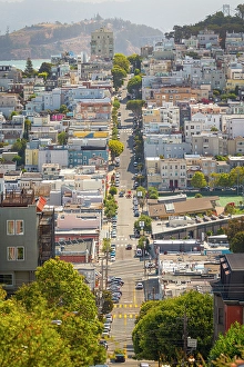 Outodoor Prints: view of the classic streets of downtown San Francisco, San Francisco, California, USA