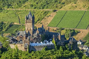 Images Dated 12th November 2021: View at Cochem castle, Cochem, Mosel valley, Rhineland-Palatinate, Germany