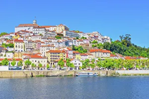 Centro Region Prints: View of Coimbra old town and Mondego River