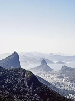 Images Dated 13th May 2017: View towards Corcovado and Sugarloaf Mountains from Tijuca Forest National Park, Rio de Janeiro