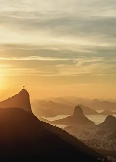 View towards Corcovado and Sugarloaf Mountains from Tijuca Forest National Park