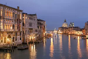 Accademia Bridge Gallery: View of The Cran Canal from the Accademia Bridge, Venice, Veneto, Italy, Europe