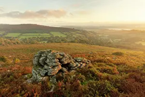 View over Dartmoor near Haytor, Dartmoor National Park, Devon, England