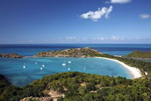 View over Deep Bay, Antigua, Caribbean, West Indies