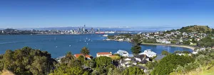 View of Devonport and Auckland skyline, Auckland, North Island, New Zealand