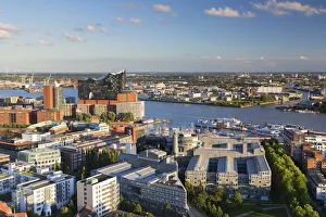 Images Dated 11th October 2016: View of Elbphilharmonie, harbour and Elbe River, Hamburg, Germany