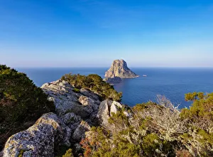 Es Vedra Prints: View towards Es Vedra Island, Ibiza, Balearic Islands, Spain