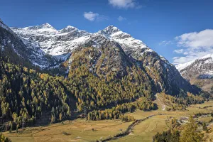 Hohe Tauern Prints: View from Felbertauern highway in Geschloesstal, East Tyrol, Austria