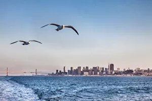 Images Dated 5th May 2017: View from ferry towards downtown, San Francisco, California, USA