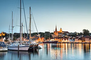 Images Dated 30th March 2015: View over Flensburg fjord towards the city, Flensburg, Baltic coast, Schleswig-Holstein