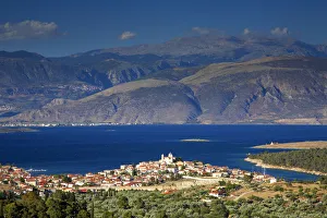 Scene Prints: View over Galaxidi & Korinthian Gulf, Greece