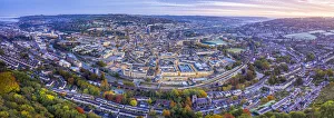 West Country Prints: View over the Georgian city of Bath, Somerset, England