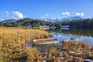 Alpen Prints: View on Geroldsee and Karwendel, Krun, Bavaria, Germany