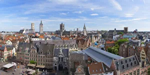 Gent Prints: View of Ghent, Flanders, Belgium