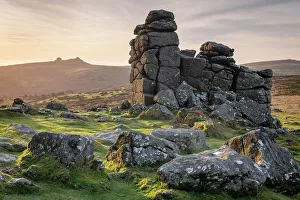 View towards Haytor from Hound Tor, Dartmoor National Park, Devon, England View towards Haytor from Hound Tor, Dartmoor National Park, Devon, England