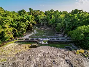 Lamanai Prints: View from the High Temple, Lamanai Archaeological Reserve, Orange Walk District, Belize