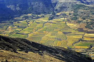 View of highlands near Dilbe, Amhara region, Ethiopia