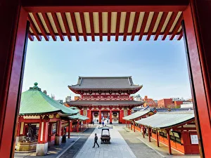 World Prints: View to inner Gate from Senso Ji Temple, Asakusa, Tokyo, Kanto, Japan