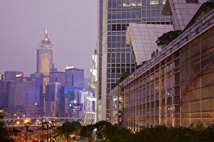 Central Plaza Prints: View of Two International Tower (Two IFC) with Central Plaza skyscraper in background