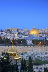 Gilded Prints: View Of Jerusalem From The Mount Of Olives, Jerusalem, Israel, Middle East