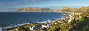 View of Kalk Bay and Cape Peninsular, Cape Town, Western Cape, South Africa