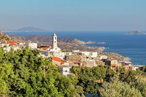 Images Dated 1st September 2022: View of Kerames village, Kerames, Rethymno, Southern Crete, Crete, Greek Islands, Greece