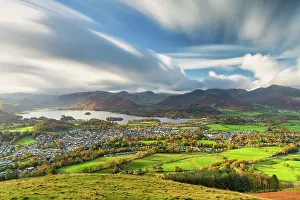 Lake District Prints: View over Keswick, Lake District National Park, Cumbria, England
