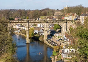 Images Dated 9th May 2023: View towards Knaresborough viaduct, that opened in 1851, and carries the Harrogate railway line