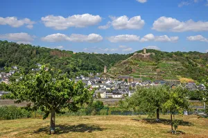 Kobern Gondorf Prints: View at Kobern-Gondorf with Ober- and Niederburg castles, Mosel valley