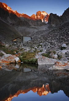 Kyrgyzstan Gallery: View towards Korona peak from Racek shelter, Ala Archa National Park, Tian Shan mountains